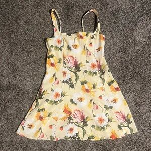 Abercrombie & Fitch Floral Kids Dress in Yellow and Pink